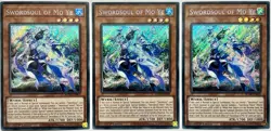 3 x BODE-EN003 Swordsoul Of Mo Ye - Secret Rare 1st Ed Lightly Played YuGiOh - Image 1