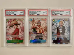 Sequential PSA 10 Luffy Ace Sabo OP13- 118 119 120 SEC Alt Art One Piece English - Image 3