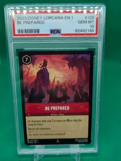 2023 Disney Lorcana The First Chapter Be Prepared #128 Foil PSA 10 The Lion King - Image 1