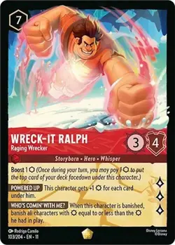 Wreck-It Ralph - Raging Wrecker 103/204 Winterspell Non-Foil Disney Lorcana - Image 1