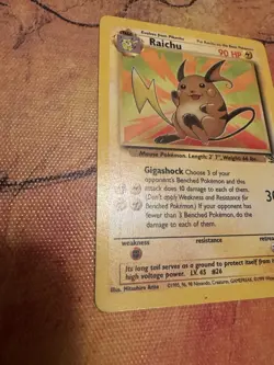 Raichu 29/62 Base Set Unlimited Non Holo Pokemon Card WOTC 1999 - Image 4