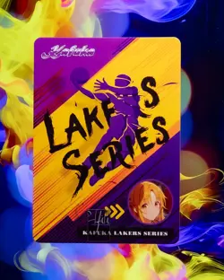 Asuna Yuuki LA Lakers Sword Art Custom TCG Flash Gold Foil Card Anime Waifu - Image 2