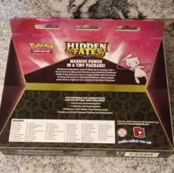 Pokemon Hidden Fates Pin Collection Mew Box with Promo Card & Booster Packs - Image 2