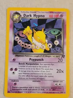 Vintage Dark Hypno 9/82 Holo Rare Team Rocket Pokemon Card Non-Played - Image 1