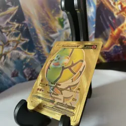 Sandaconda V HP220 - Gold Foil 🔥Fan Art 🔥Pokemon Card - NM - Image 2