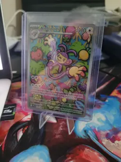 Pokemon Ambipom 107/094 Phantasmal Flames Illustration Rare Card NM - Image 1