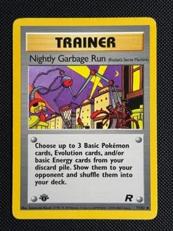 1# Pokemon Cards Nightly Garbage Run 77/82 1ST EDITION Team Rocket Uncommon - Image 1