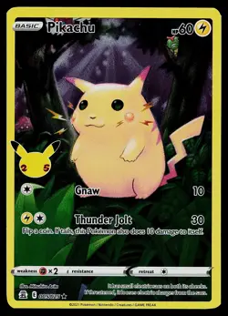 Pokemon Card - Pikachu Celebrations 005/025 Holo Rare - Image 1