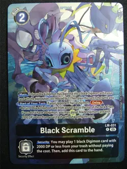 Black Scramble LM-031 Promo Foil - Digimon Card #2ZR - Image 1