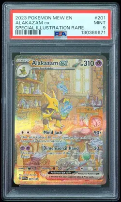 2023 Alakazam ex #201 Special Illustration PSA 9 Pokemon Card - Image 1