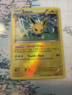 Pokemon TCG Jolteon Reverse Holo Card 26/98 Ancient Origins 2015 - Image 1
