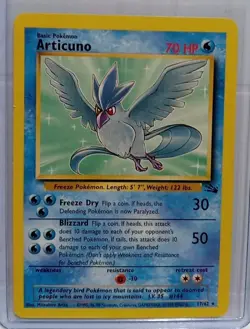 Articuno 17/62 Fossil Pokemon Card TCG CCG NON HOLO Rare LP - Image 1