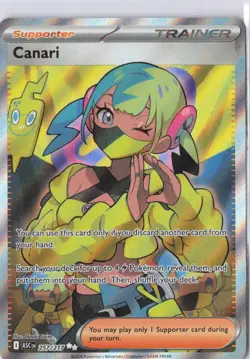 Pokemon TCG Mega Evolution Ascended Heroes Canari 257/217 Full Art Trainer Card - Image 1
