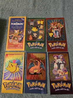 Pokemon Topps TV Animation Edition Series 2 Jumbo Holo Cards Complete Set Of 5 - Image 1