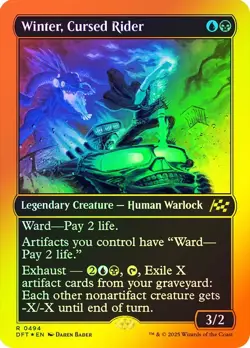 Winter, Cursed Rider First Place Foil Aetherdrift NM MTG - Image 1
