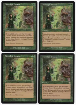 Nostalgic Dreams x4 4x 2002 Torment PLAYSET Green Rare Sorcery MTG NM AZ1 - Image 1