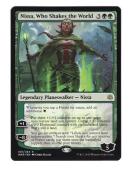 MTG Nissa, Who Shakes the World War of the Spark 169/264 Regular Rare NM/M - Image 1