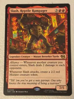 SLASH, REPTILE RAMPAGER 108 TEENAGE MUTANT NINJA TURTLES MAGIC: THE GATHERING - Image 1