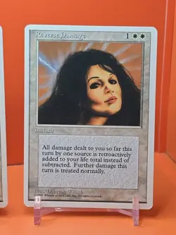 ⚪⚪⚪ (4) 1995 Magic The Gathering REVERSE DAMAGE 4TH EDITION PLAYED ⚪⚪⚪ - Image 5