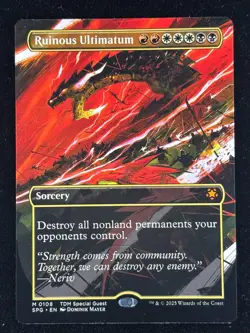 Ruinous Ultimatum (Borderless) Special Guests Regular - MTG #0108 SPG TDM - Image 1