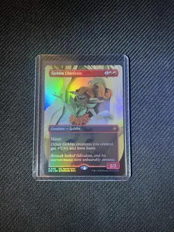 MTG Lorwyn Eclipsed BORDERLESS FOIL SPECIAL GUESTS Goblin Chieftain - Image 1
