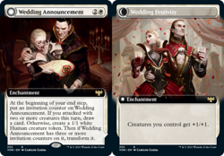 x1 Wedding Announcement // Wedding Festivity - Extended Art R MTG Innistrad: Cri - Image 1