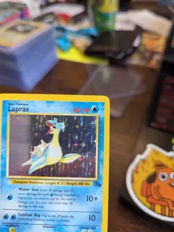 Pokemon TCG Lapras Fossil Holo Card 10/62 Series 1999 Wotc NM - Image 2