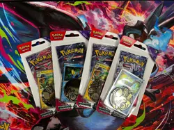 Pokemon Temporal Forces Factory Sealed Blister Packs (x2-Bellibot / x2-Carvanha) - Image 1