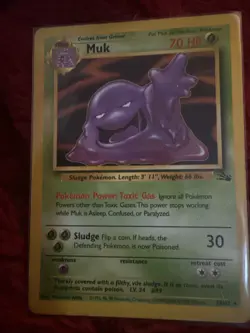 Pokemon TCG Fossil Muk 28/62 Non-Holo Rare - Image 2