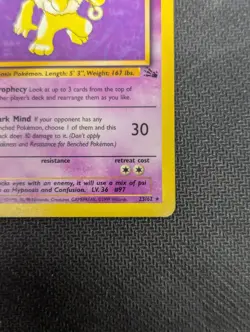 Pokemon TCG Hypno Fossil 23/62 Unlimited Non-Holo Rare, LP Condition - Image 5