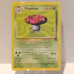 Vileplume 31/64 Pokemon Jungle Set Non Holo Rare WOTC Vintage TCG 1999 - Image 1