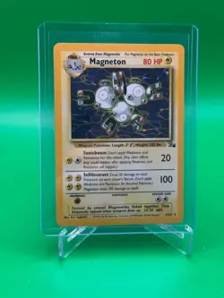 1999 Pokemon Fossil Magneton #11/62 Holo Rare Unlimited WOTC Vintage TCG - Image 1