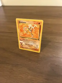 Hitmonlee 22/62 LP Non-Holo Rare Fossil WOTC Vintage Pokemon TCG Card - Image 3