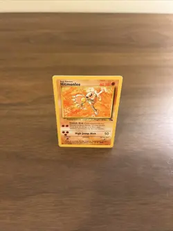 Hitmonlee 22/62 LP Non-Holo Rare Fossil WOTC Vintage Pokemon TCG Card - Image 4