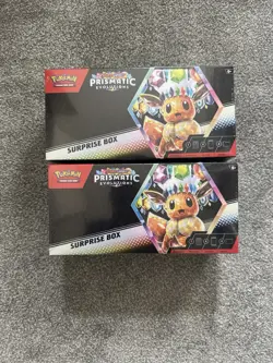 Pokemon TCG Prismatic Evolutions 2x Surprise Box New Sealed - Image 1