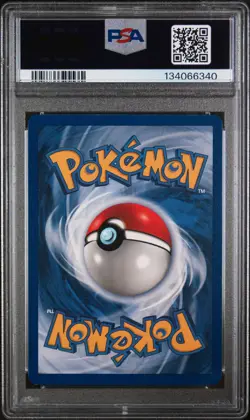 1999 POKEMON FOSSIL 1ST ED #19 DRAGONITE PSA 8 - Image 2