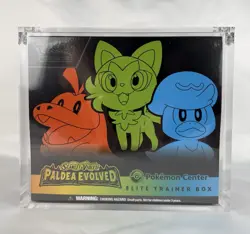 Pokemon Center Exclusive Paldea Evolved ETB Elite Trainer Box Sealed with Case - Image 1
