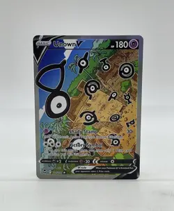 Pokemon TCG Sword & Shield Silver Tempest Unown V #177/195 Ultra Rare - Image 1