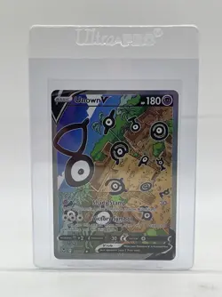 Pokemon TCG Sword & Shield Silver Tempest Unown V #177/195 Ultra Rare - Image 3