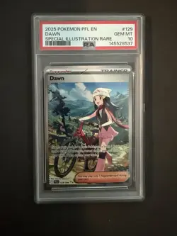 2025 Pokemon SIR Phantasmal Flames Dawn Special Illustration Rare PSA 10 #129 - Image 1