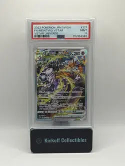 2022 POKEMON JPN SWORD & SHIELD VSTAR UNIVERSE #221 FULL ART/MEWTWO VSTAR PSA 9 - Image 1