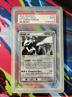 Pokemon Lugia ex 105/115 Unseen Forces Holo PSA 9 MINT! - Image 1