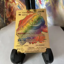 Pokemon Rainbow Gold Foil Kamalm VMAX 320 HP 🔥Fan Art🔥N/M - Image 1