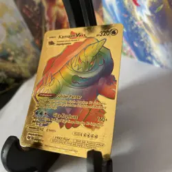 Pokemon Rainbow Gold Foil Kamalm VMAX 320 HP 🔥Fan Art🔥N/M - Image 2
