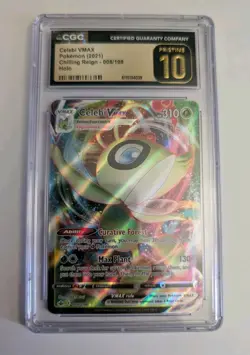 Pokemon Celebi VMAX - 008/198 PSA 10 - SWORD & SHIELD CHILLING REIGN - Image 1