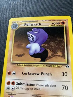 Pokemon Vintage Non-holo Rare Poliwrath Neo Discovery 28/75 WotC - Image 2