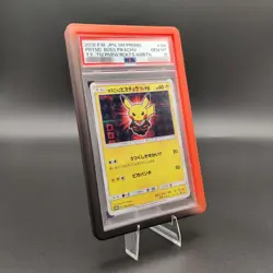 PSA 10 Pretend Boss Pikachu Team Flare Japanese Promo 196 SM-P Gem Mint Pokemon - Image 1