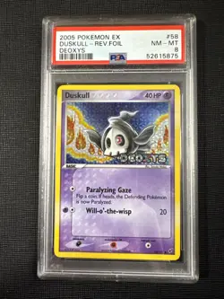 Pokemon Duskull EX Deoxys Reverse Holo #58 PSA 8 NM MT - Image 1