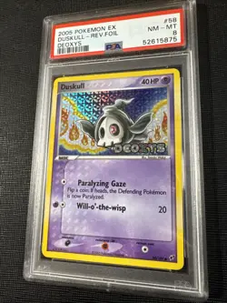 Pokemon Duskull EX Deoxys Reverse Holo #58 PSA 8 NM MT - Image 2
