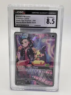 Pokemon CGC 8.5 Marnie’s Morpeko Black Star Promo Rival Deck - Image 1